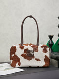 Miu Miu Beau Cow Hair Bag – Brown & White