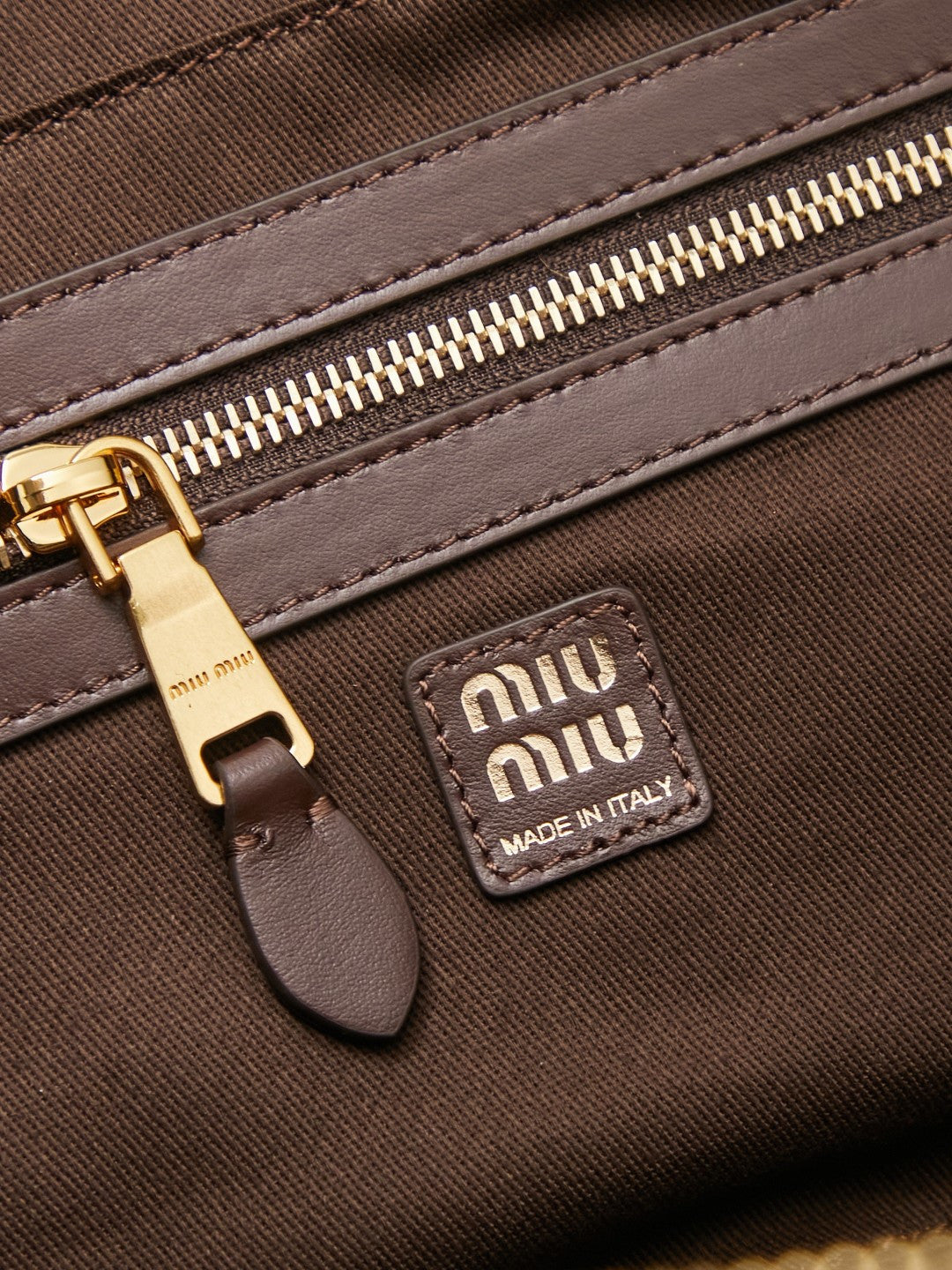 Miu Miu Beau Cow Hair Bag – Brown & White