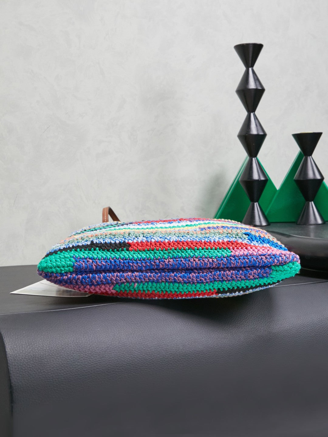 Miu Miu Multicolor Woven Tote Bag – Rainbow