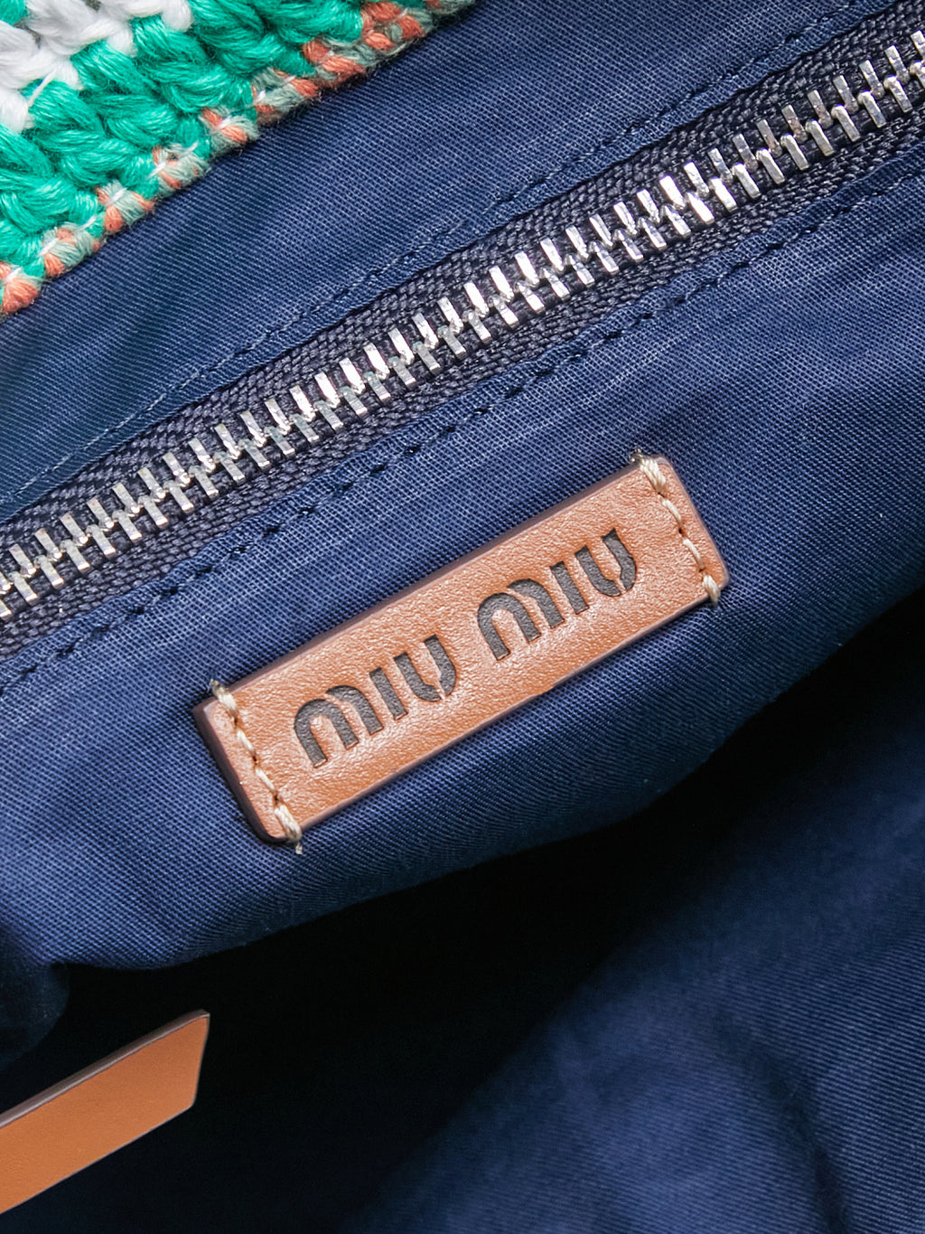 Miu Miu Multicolor Woven Tote Bag – Rainbow