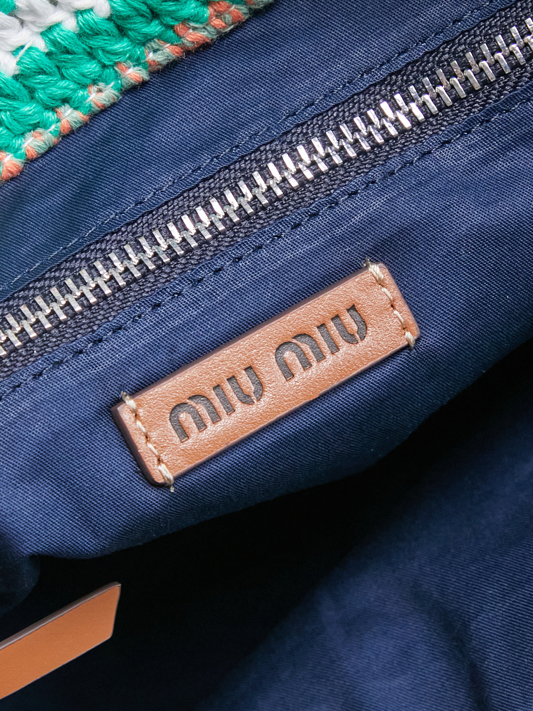 Miu Miu Multicolor Woven Tote Bag – Rainbow