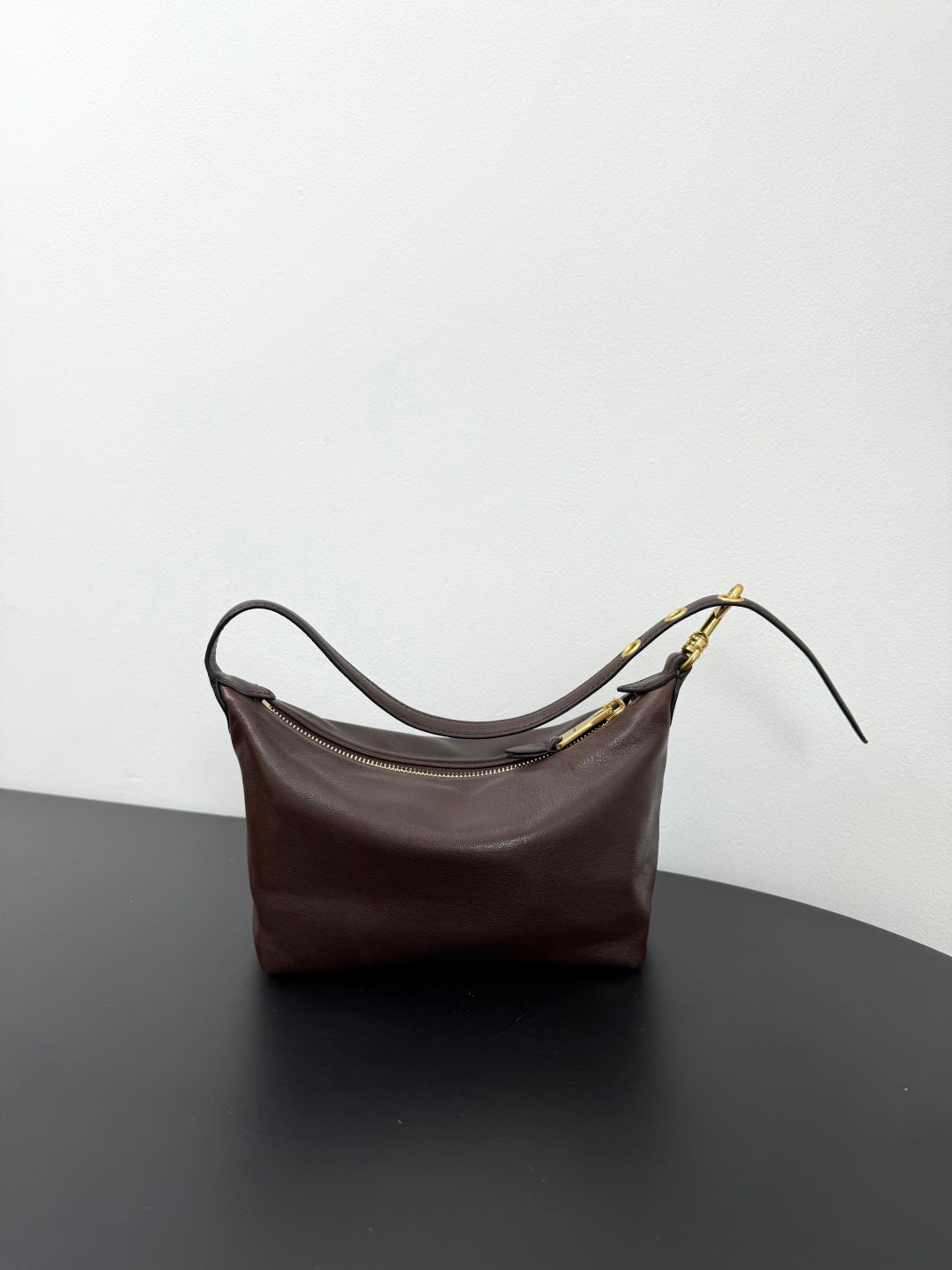 Miu Miu Leather Hobo Bag – Dark Brown