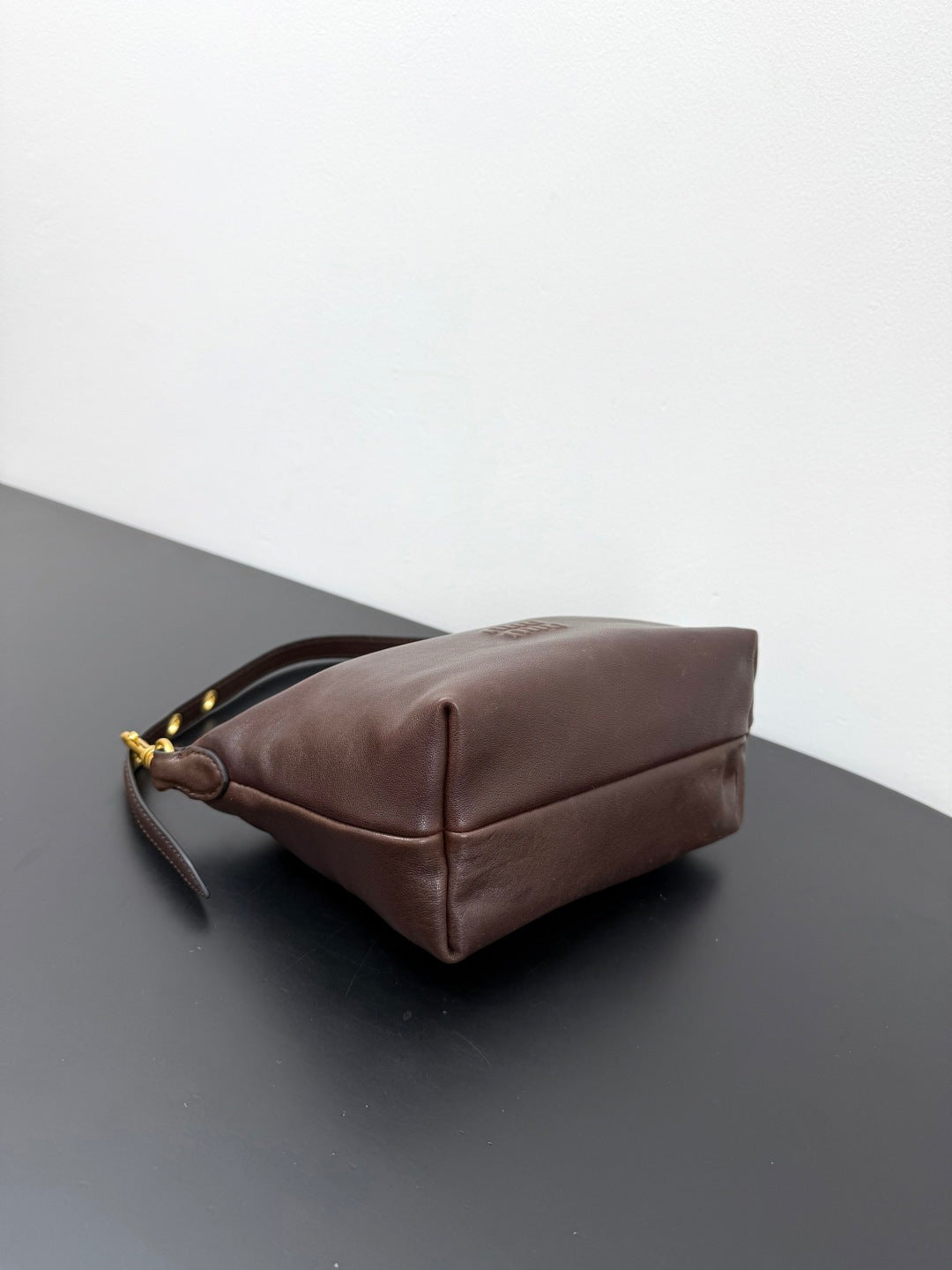 Miu Miu Leather Hobo Bag – Dark Brown