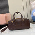 Miu Miu Beau Leather Bag – Burgundy