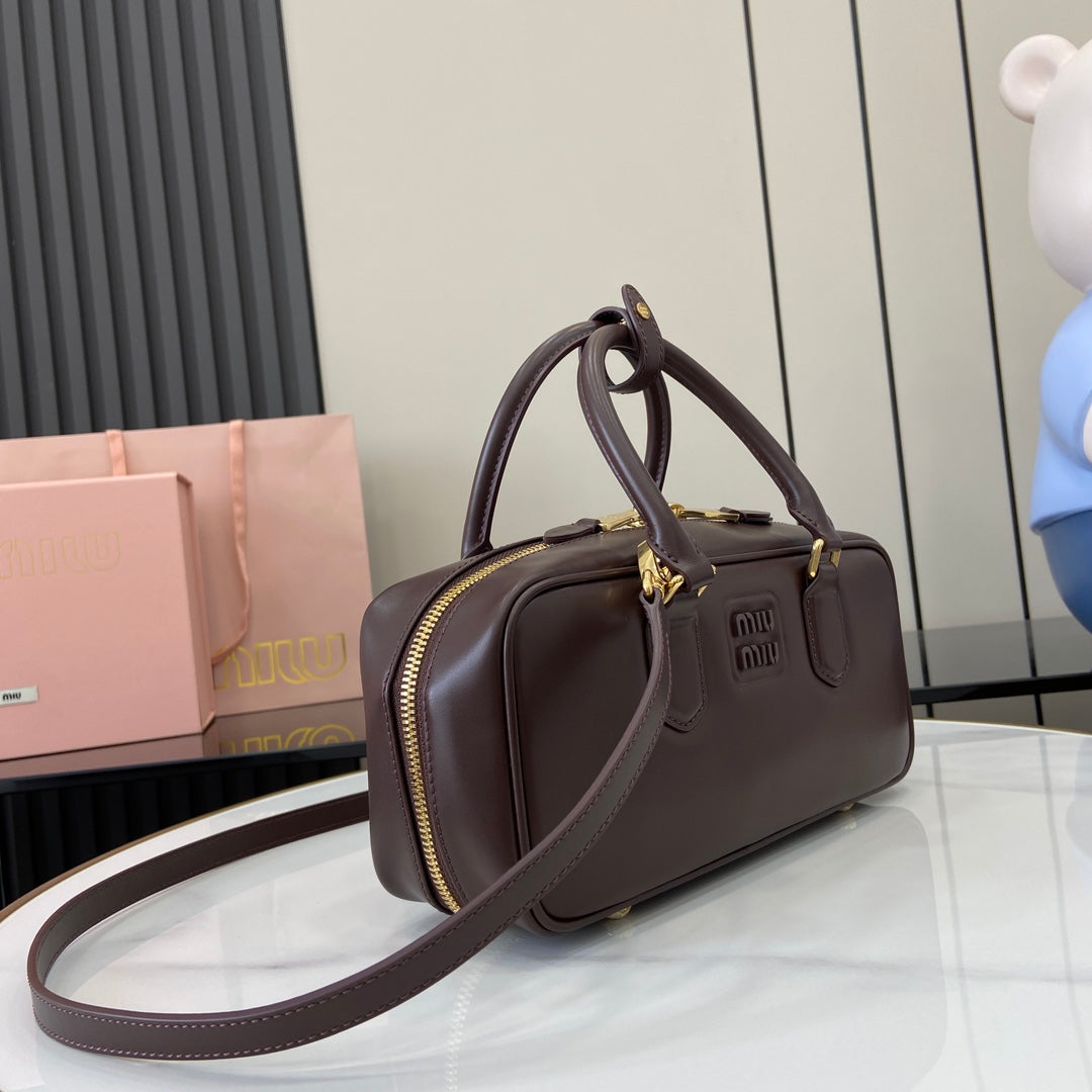 Miu Miu Beau Leather Bag – Burgundy