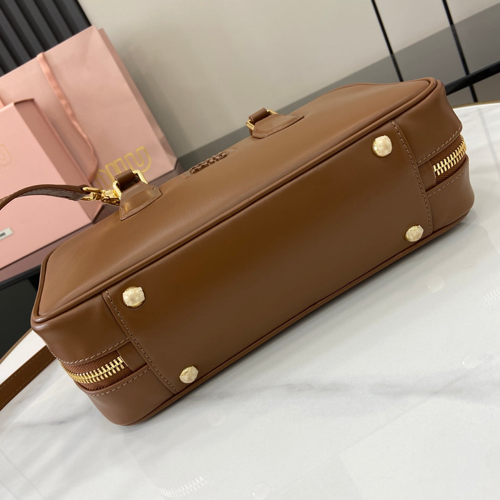 Miu Miu Beau Leather Bag – Brown