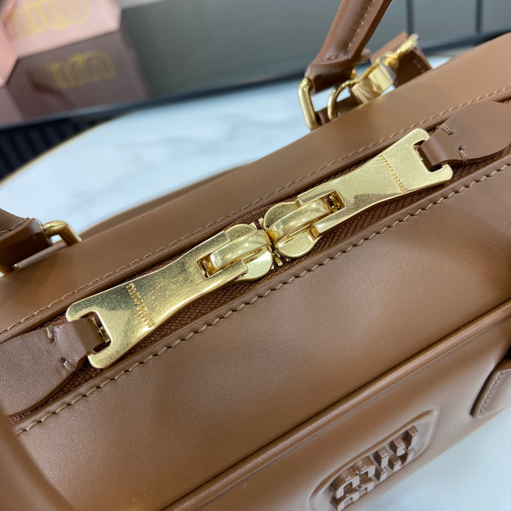 Miu Miu Beau Leather Bag – Brown