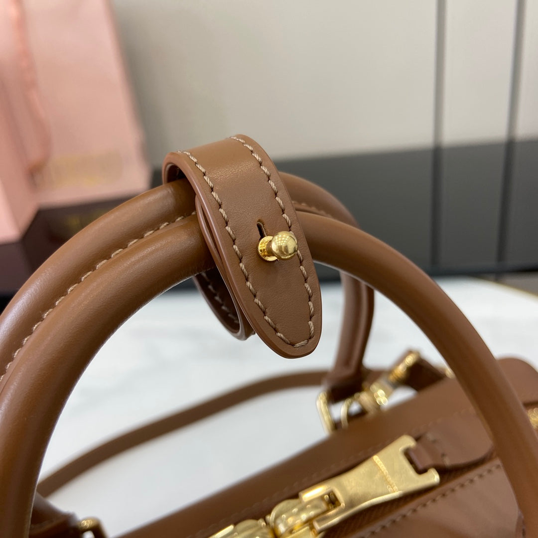 Miu Miu Beau Leather Bag – Brown
