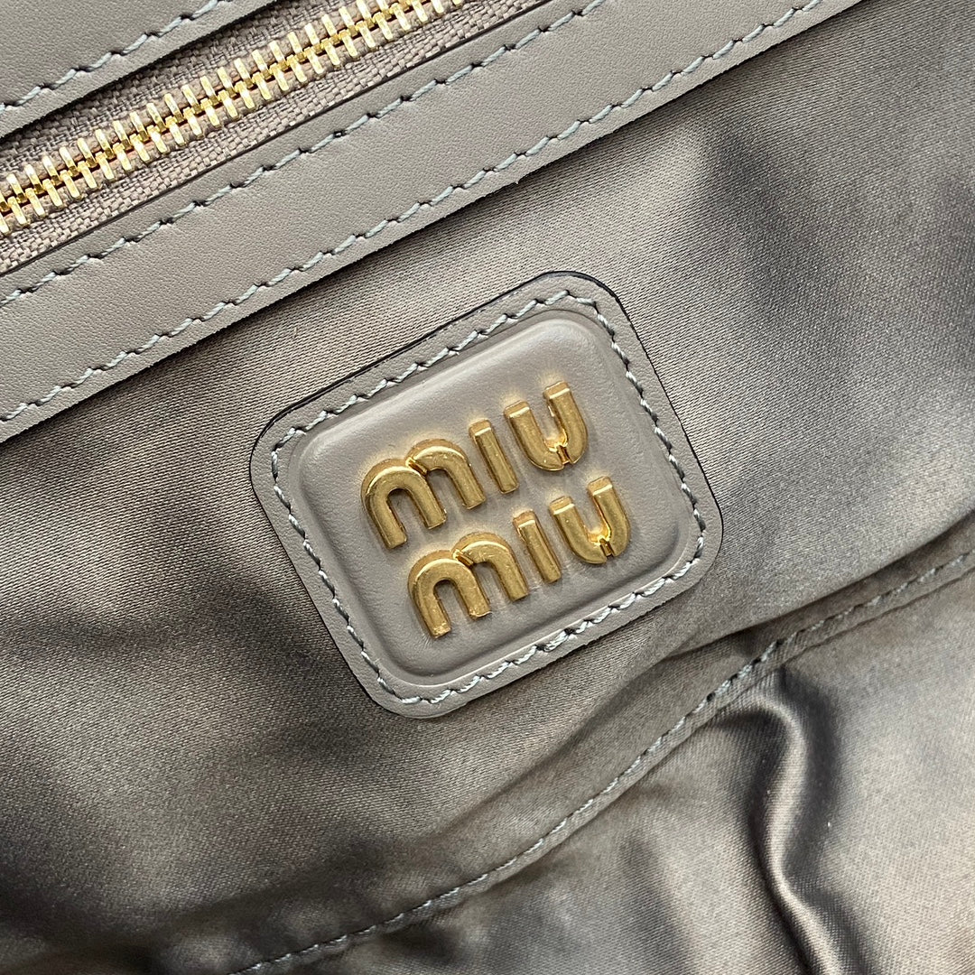 Miu Miu Beau Leather Bag – Grey