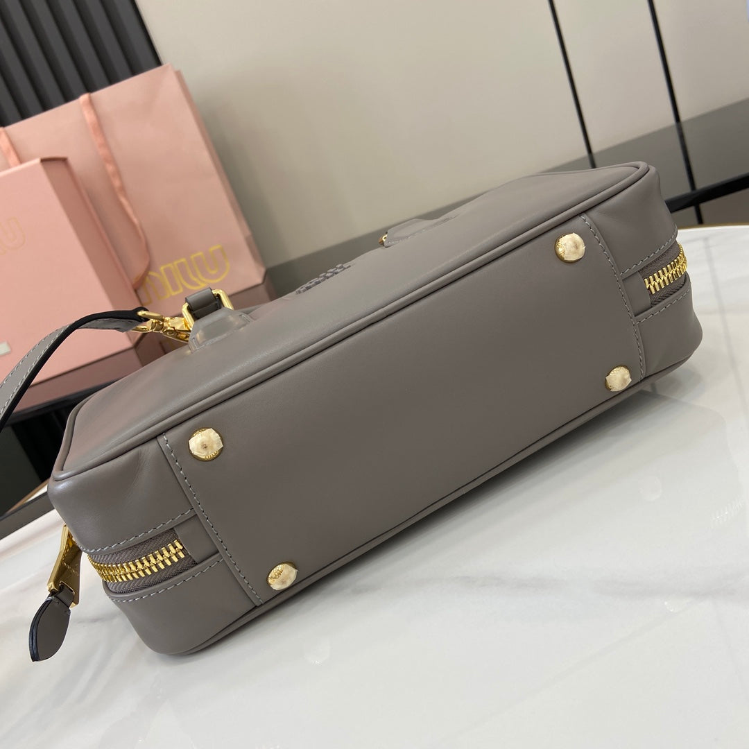 Miu Miu Beau Leather Bag – Grey