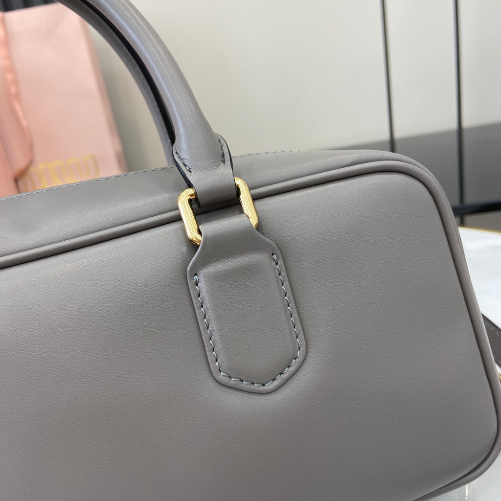 Miu Miu Beau Leather Bag – Grey
