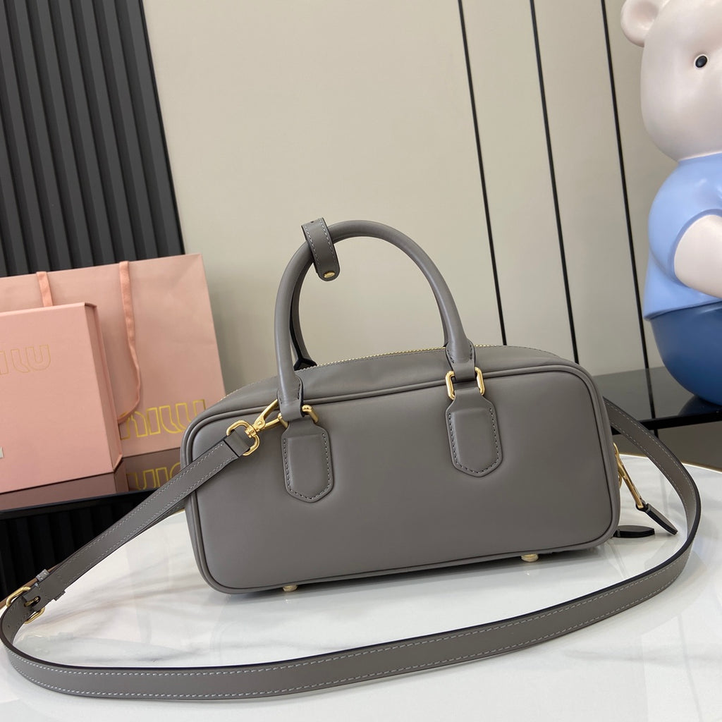 Miu Miu Beau Leather Bag – Grey