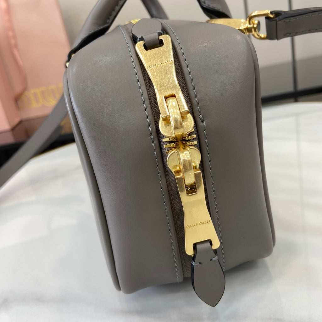 Miu Miu Beau Leather Bag – Grey