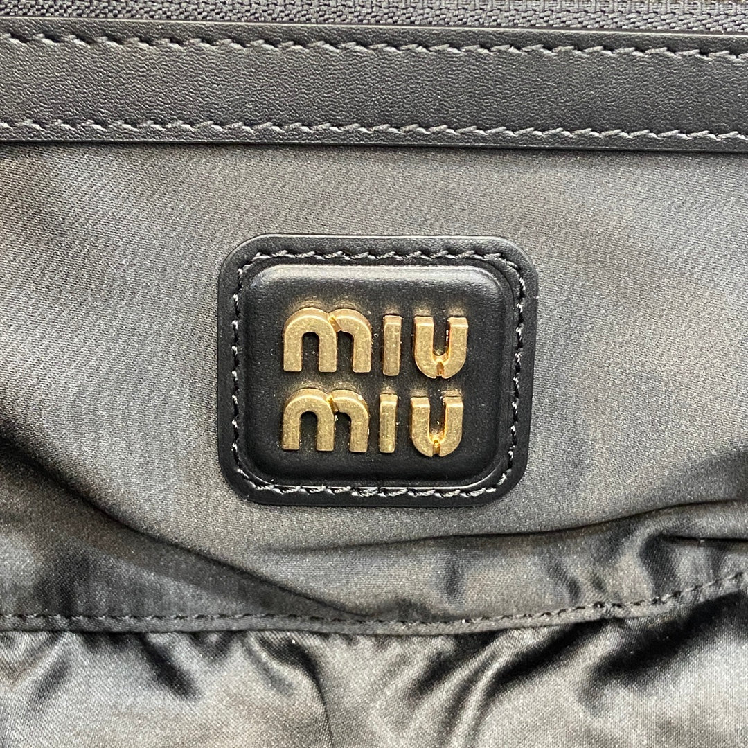 Miu Miu Beau Leather Bag – Black