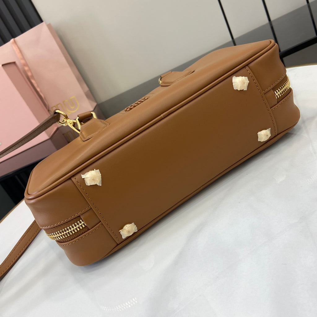 Miu Miu Beau Leather Bag – Caramel