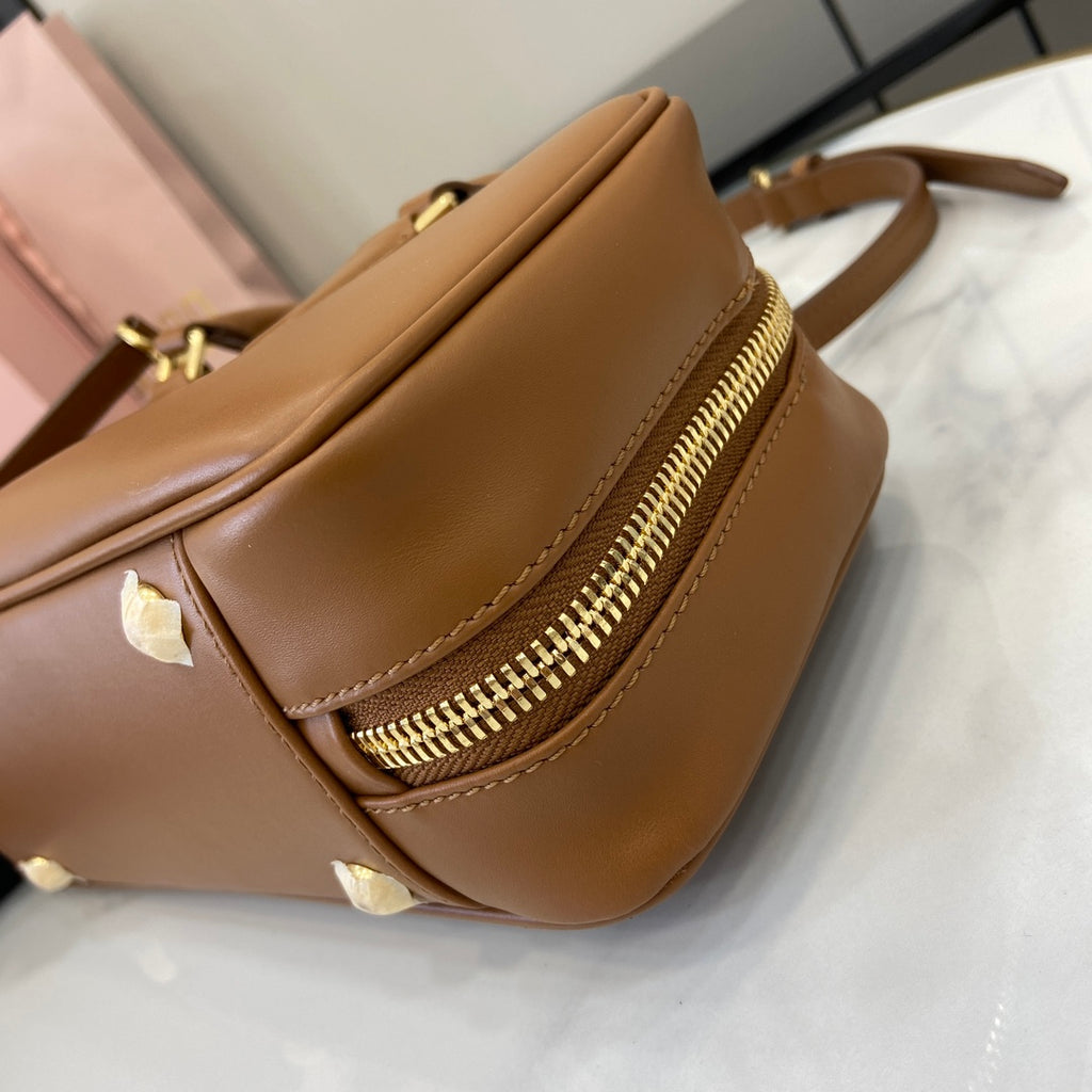 Miu Miu Beau Leather Bag – Caramel