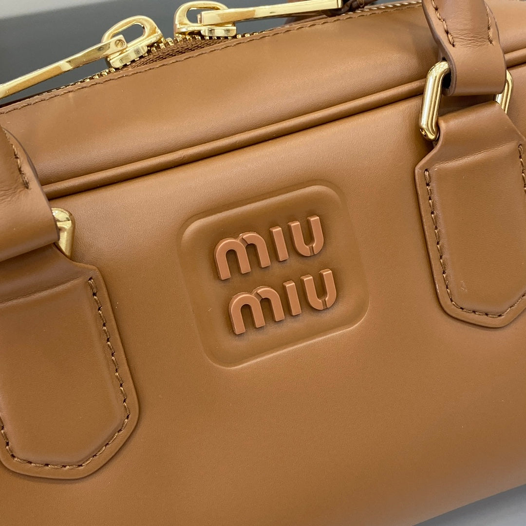 Miu Miu Beau Leather Bag – Caramel