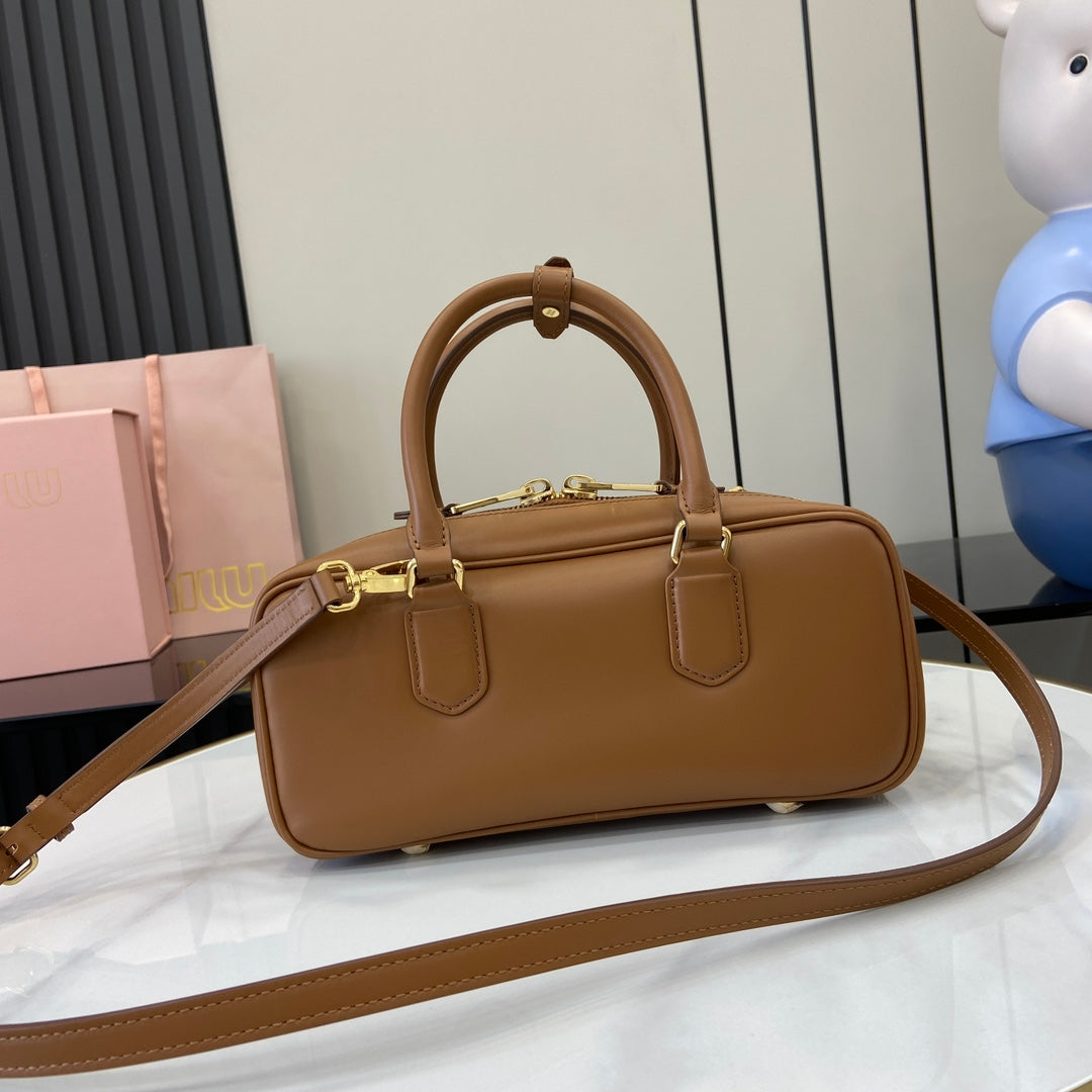 Miu Miu Beau Leather Bag – Caramel