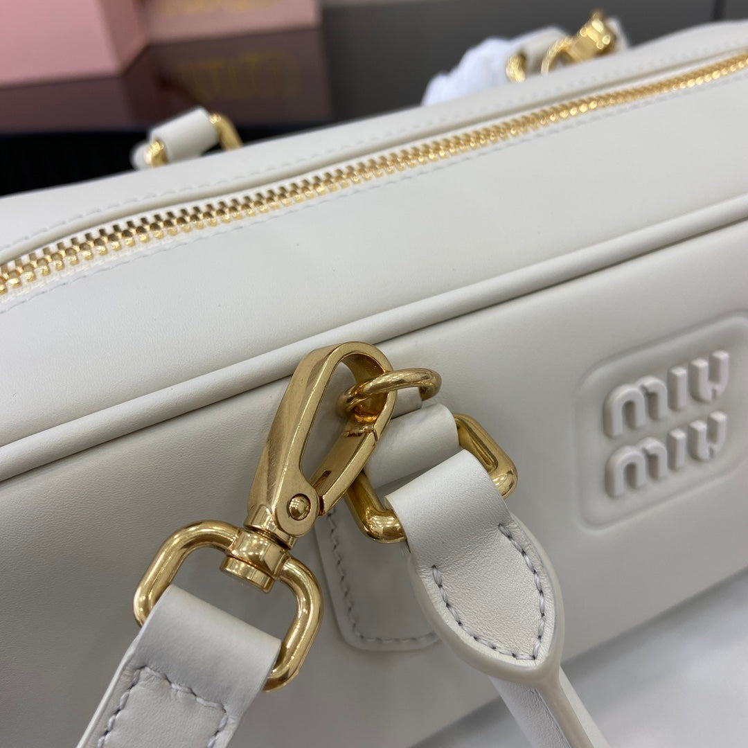 Miu Miu Beau Leather Bag – White