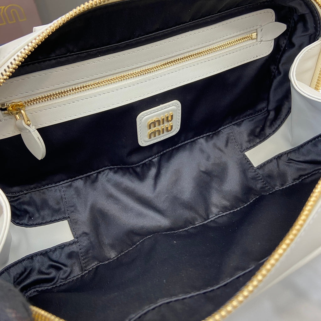 Miu Miu Beau Leather Bag – White