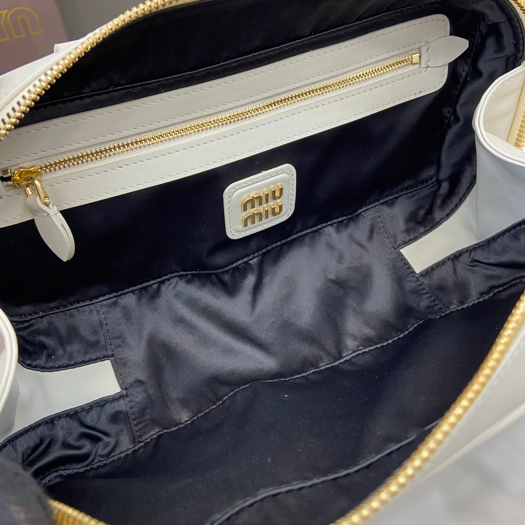 Miu Miu Beau Leather Bag – White