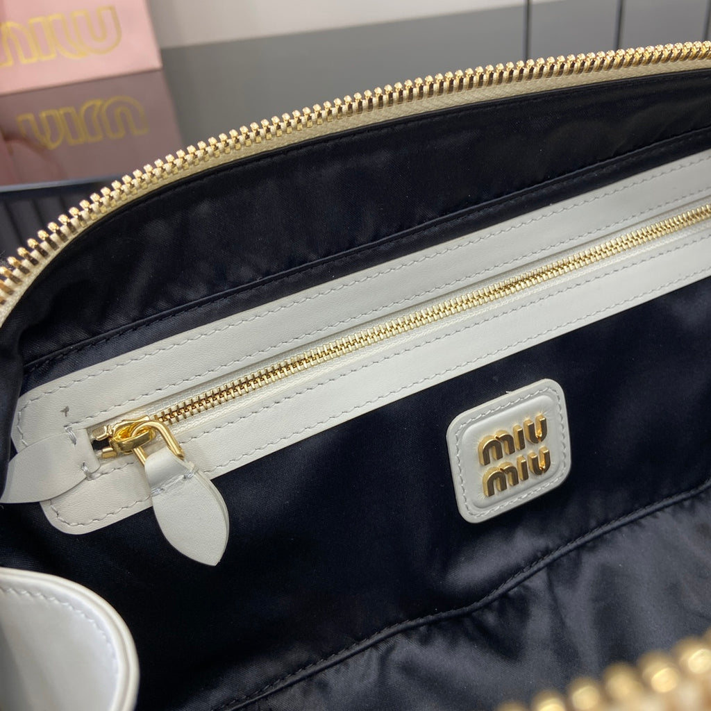 Miu Miu Beau Leather Bag – White
