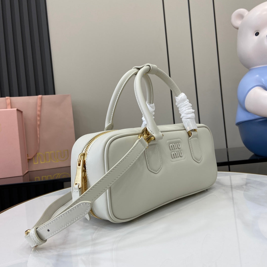Miu Miu Beau Leather Bag – White