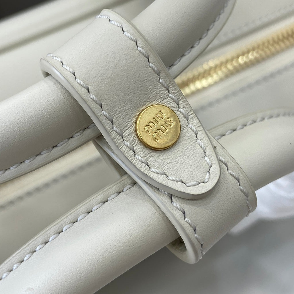 Miu Miu Beau Leather Bag – White