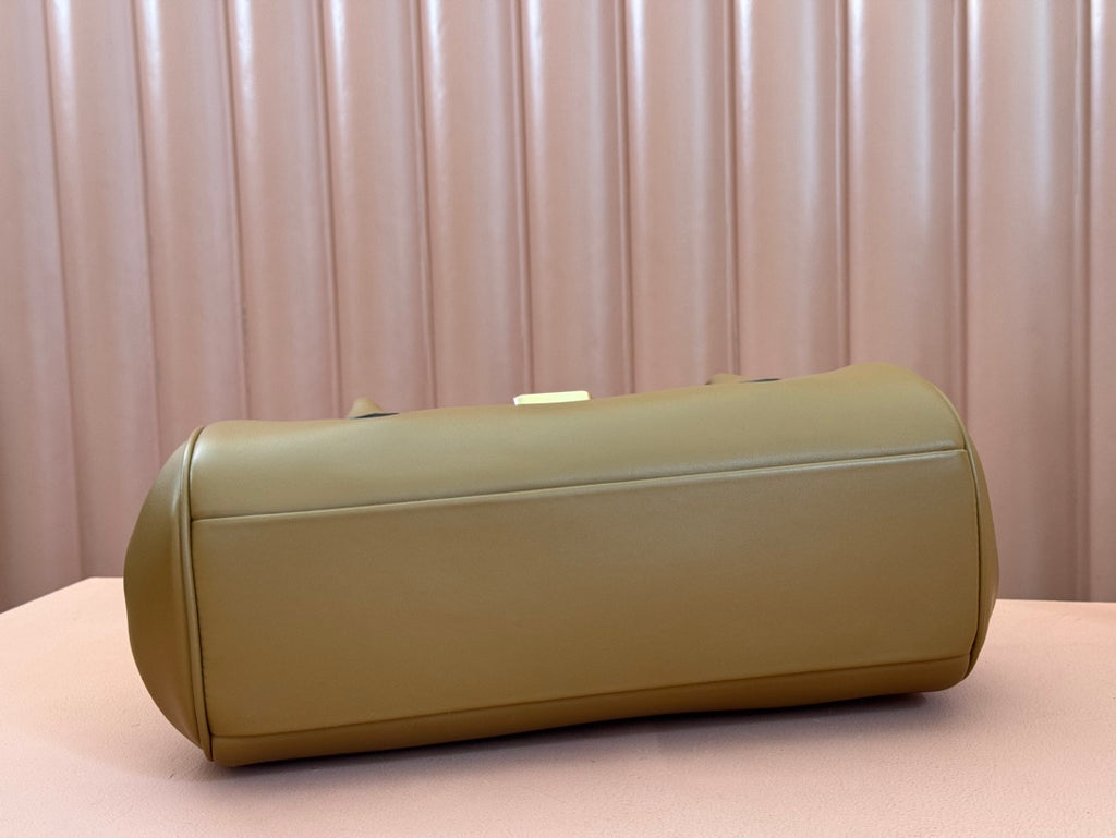 Miu Miu Arcadie Leather Bag – Olive Brown