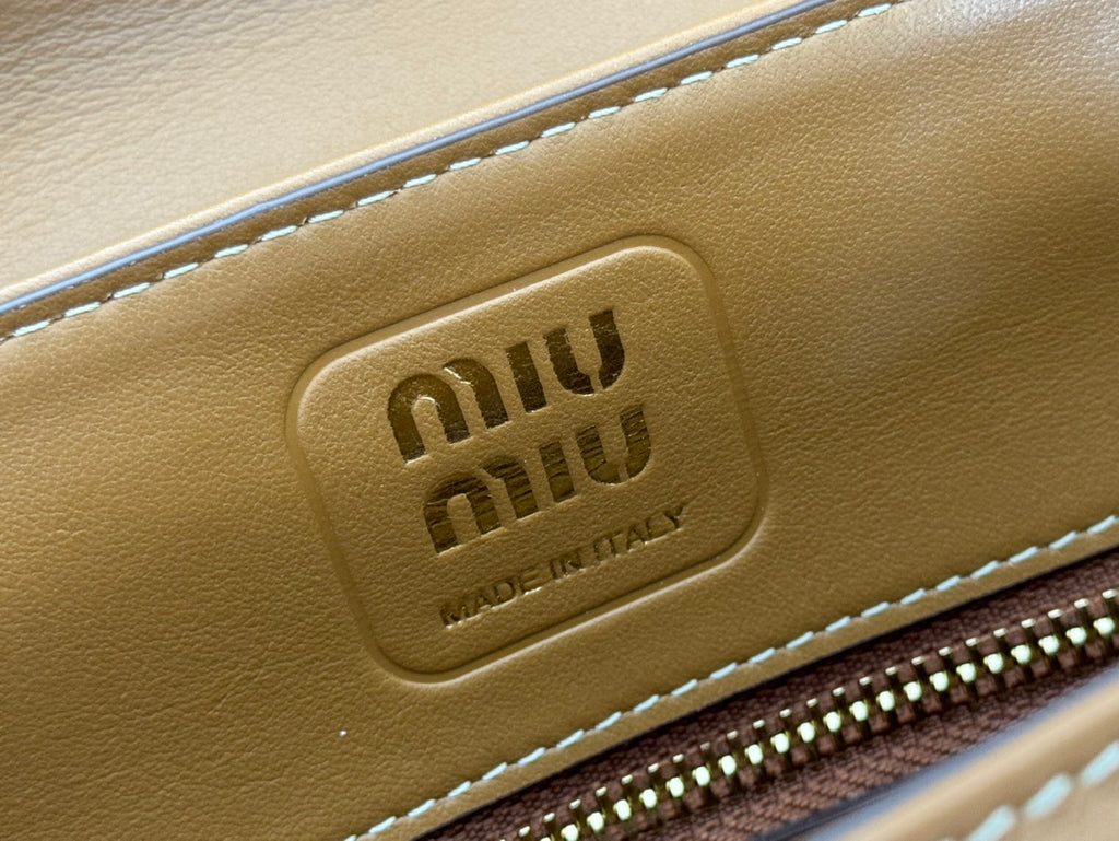 Miu Miu Arcadie Leather Bag – Olive Brown
