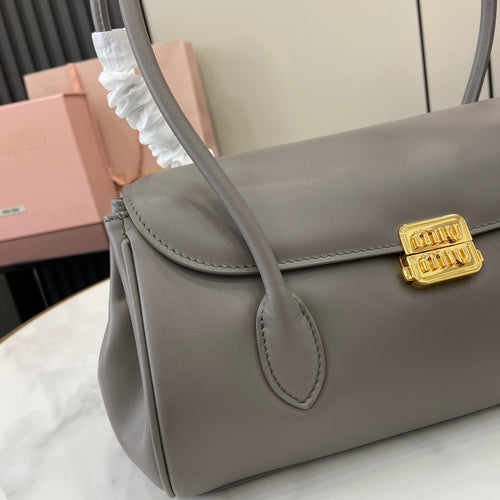 Miu Miu Arcadie Soft Leather Bag – Grey