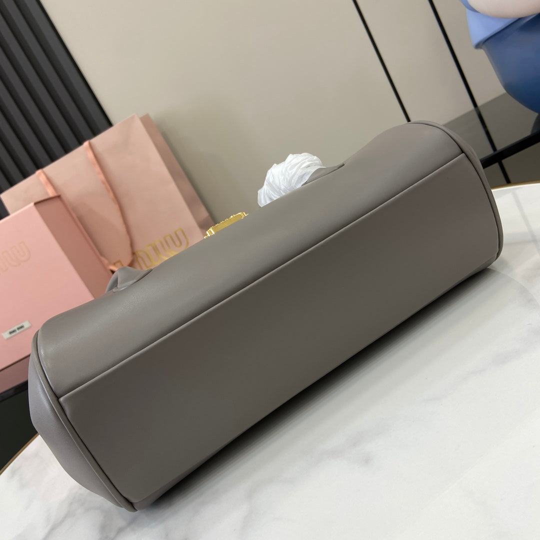 Miu Miu Arcadie Soft Leather Bag – Grey