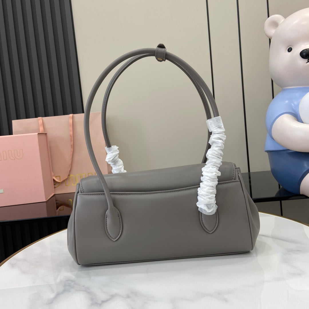 Miu Miu Arcadie Soft Leather Bag – Grey