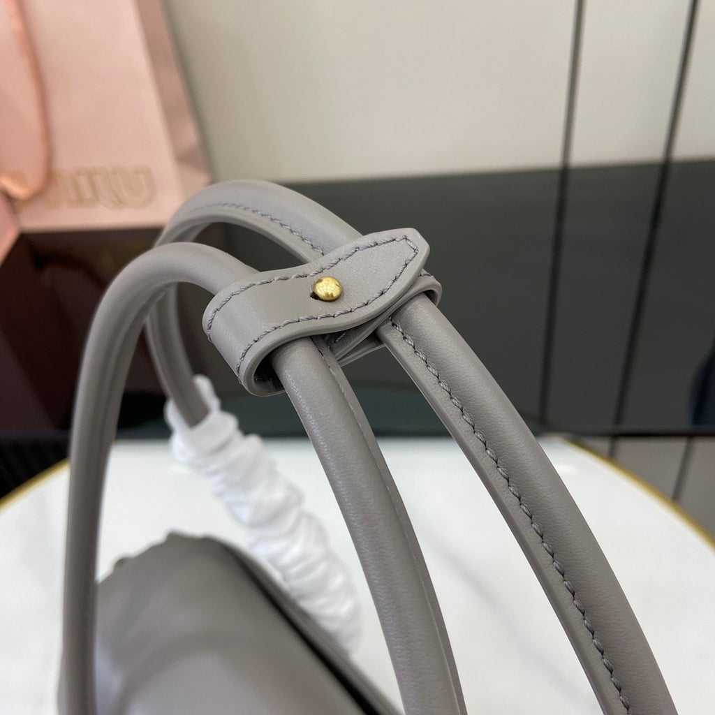 Miu Miu Arcadie Soft Leather Bag – Grey