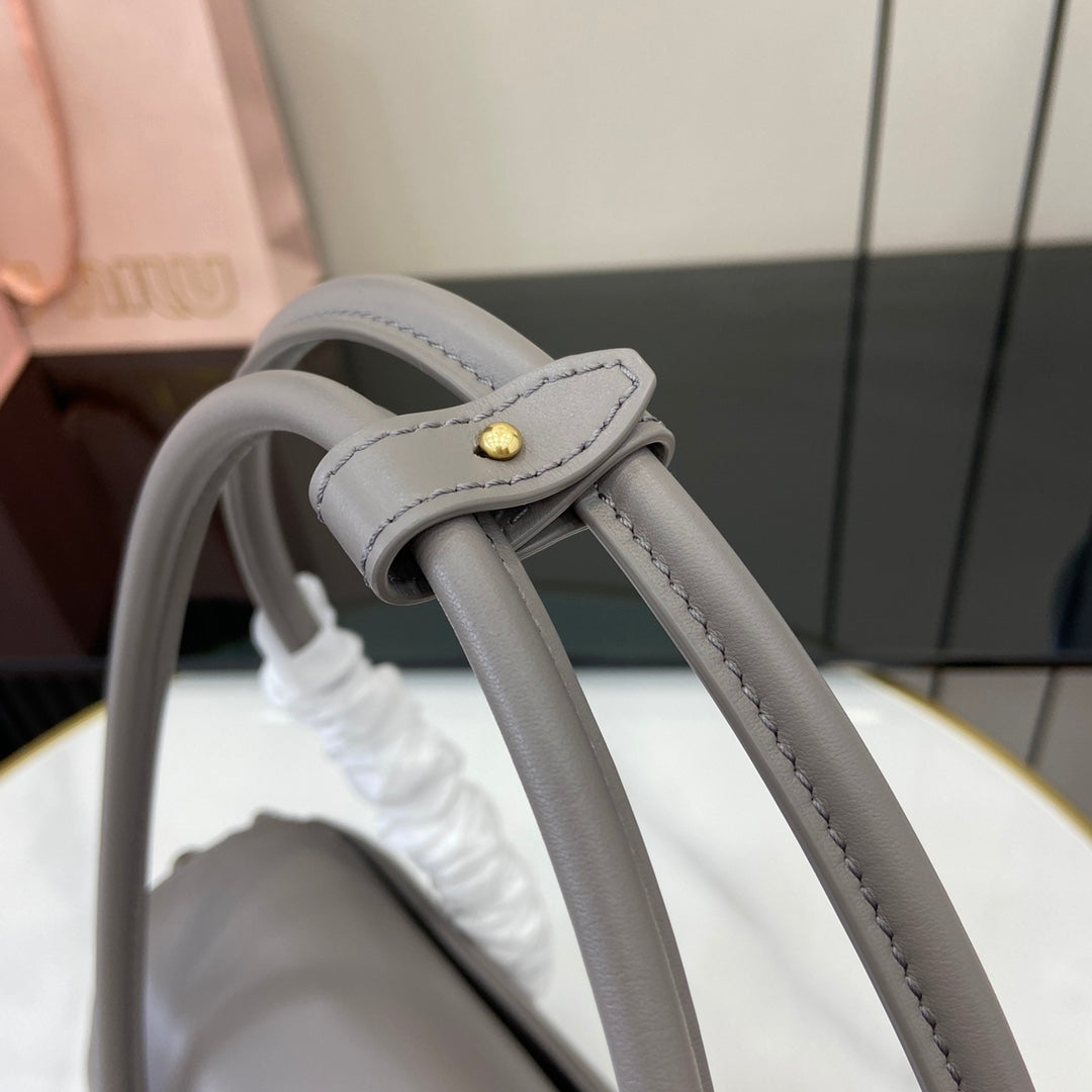 Miu Miu Arcadie Soft Leather Bag – Grey