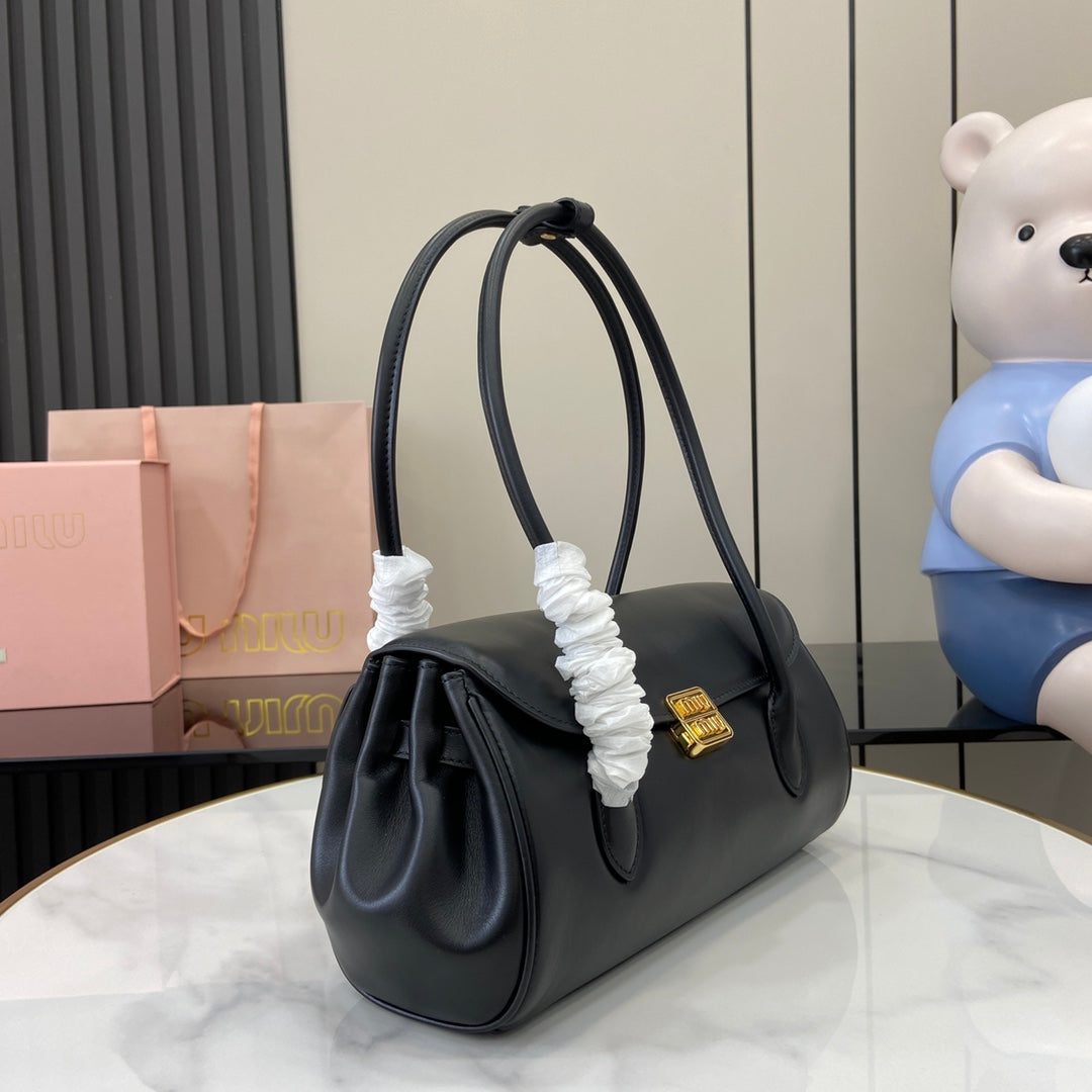 Miu Miu Arcadie Soft Leather Bag – Black