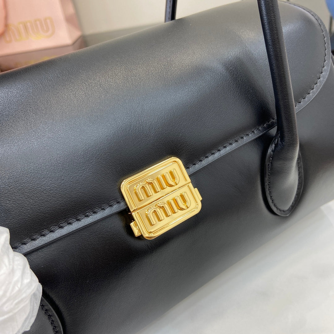 Miu Miu Arcadie Soft Leather Bag – Black