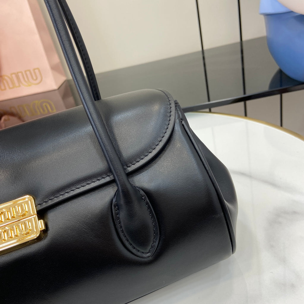 Miu Miu Arcadie Soft Leather Bag – Black
