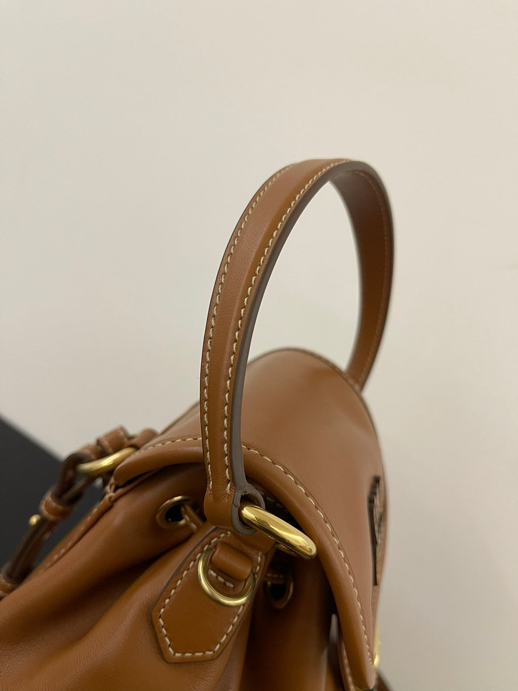Miu Miu Leather Mini Backpack – Cognac