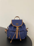 Miu Miu Canvas Backpack – Navy Blue
