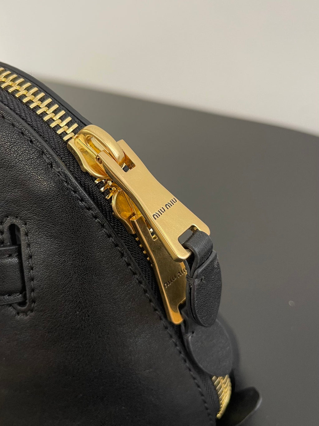 Miu Miu Aventure Mini Leather Bag – Black