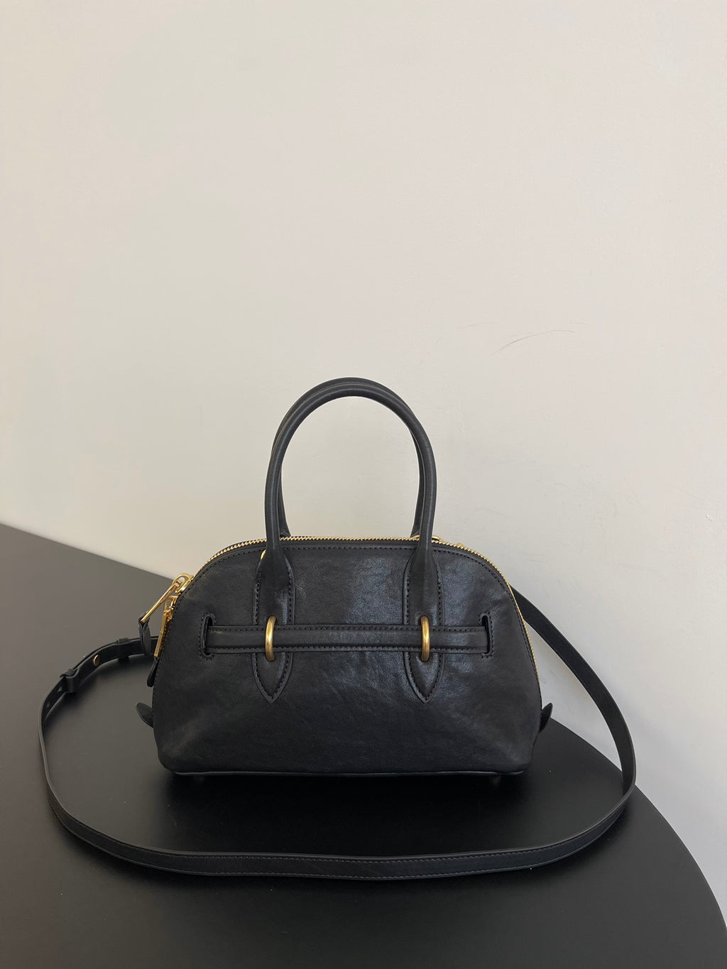 Miu Miu Aventure Mini Leather Bag – Black