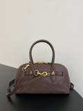 Miu Miu Aventure Leather Bag – Dark Brown