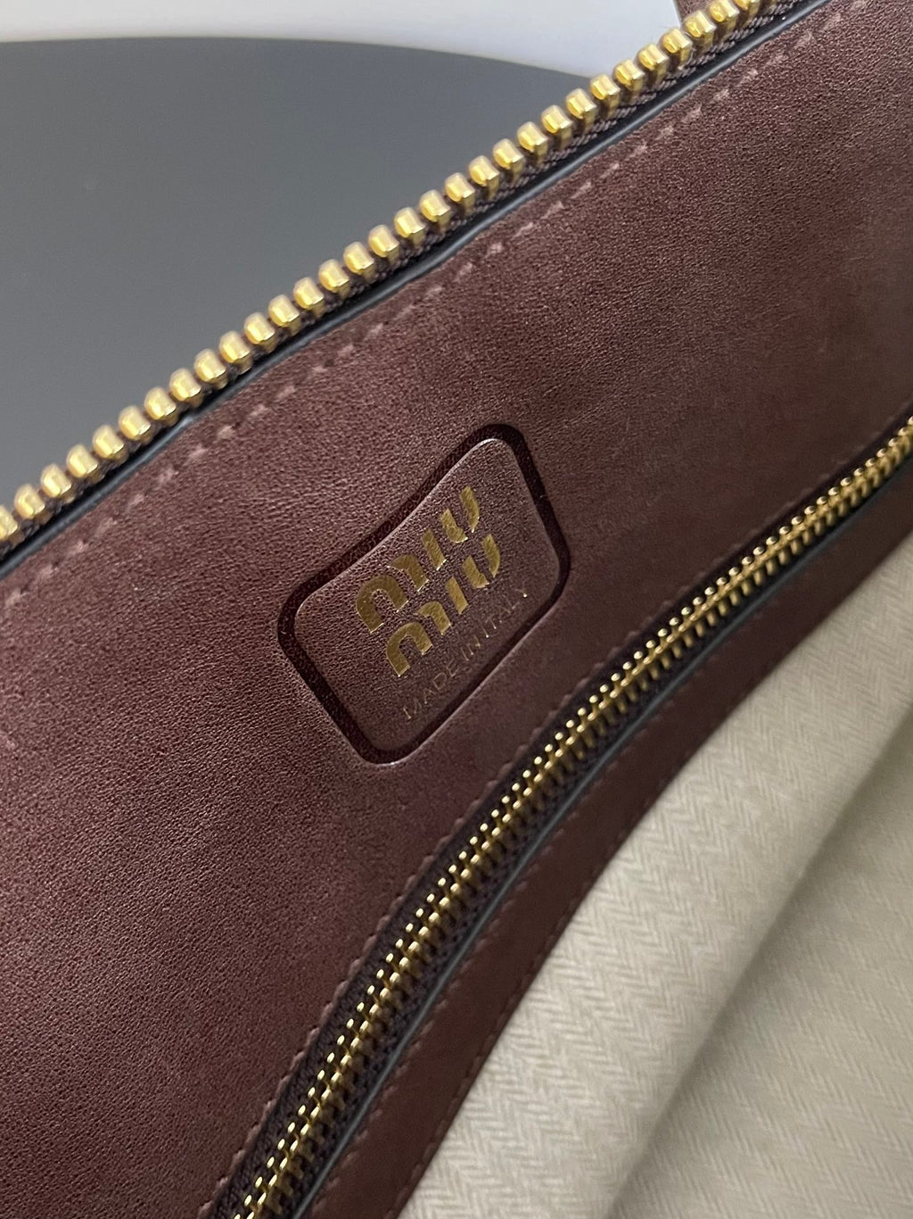 Miu Miu Aventure Leather Bag – Dark Brown