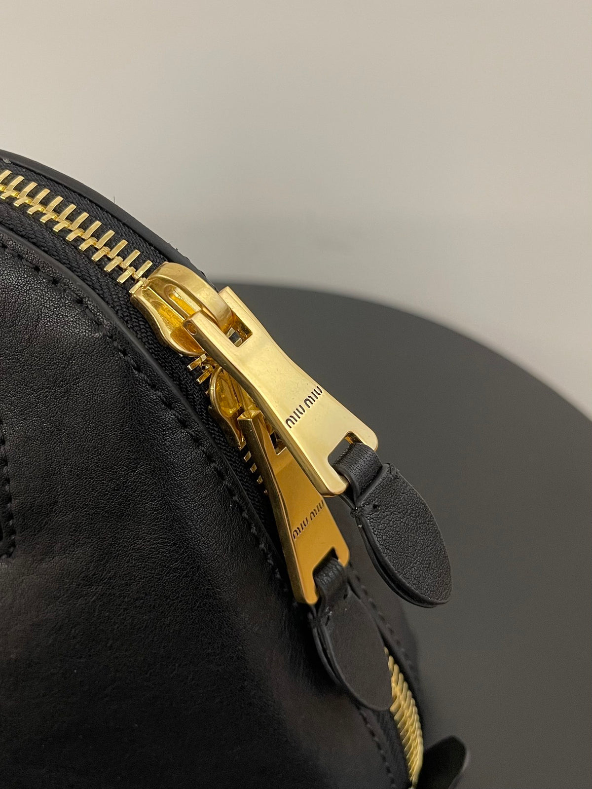 Miu Miu Aventure Leather Bag – Black