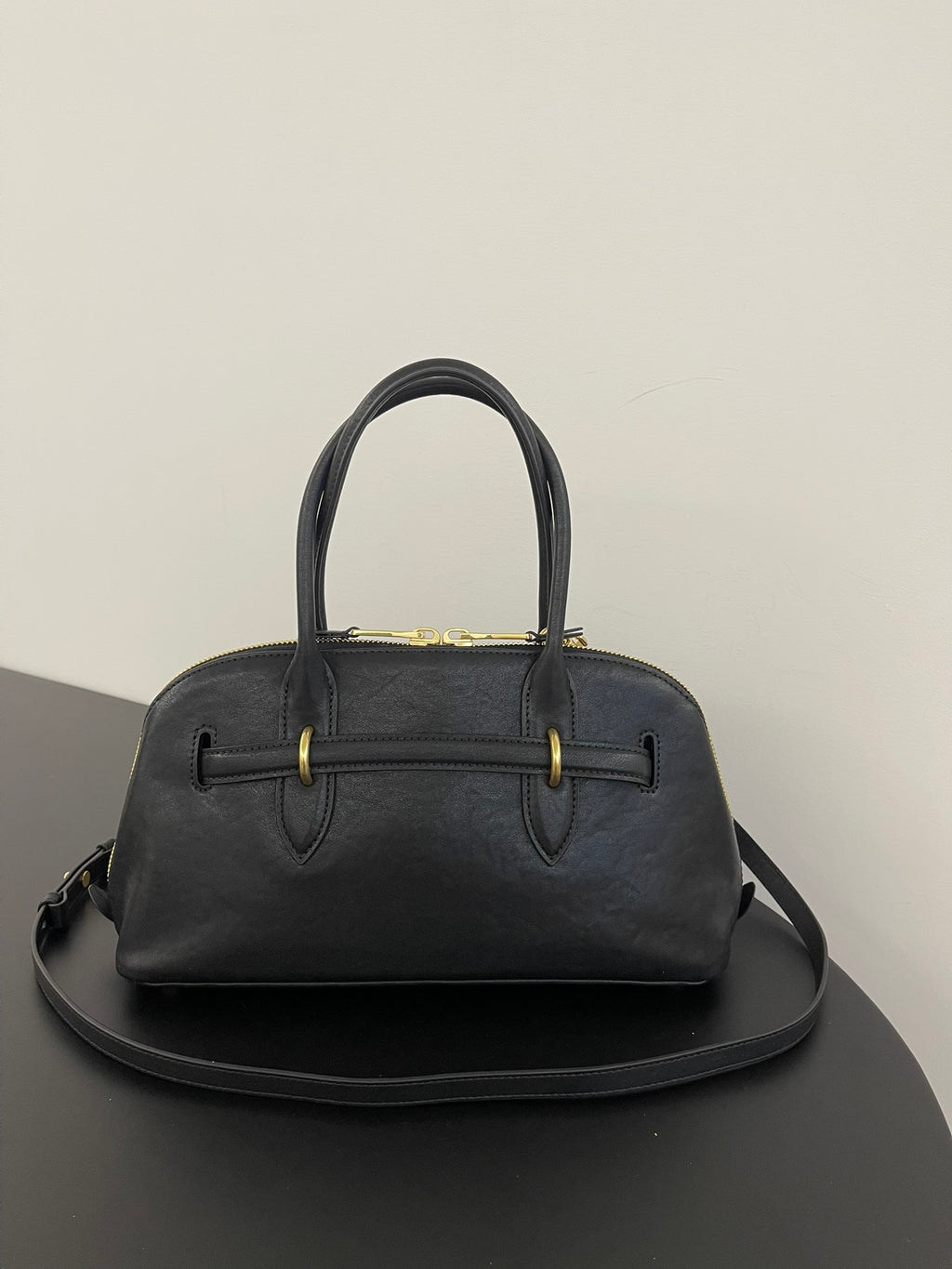 Miu Miu Aventure Leather Bag – Black