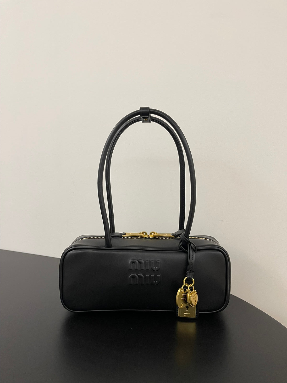 Miu Miu Beau Leather Bag – Black
