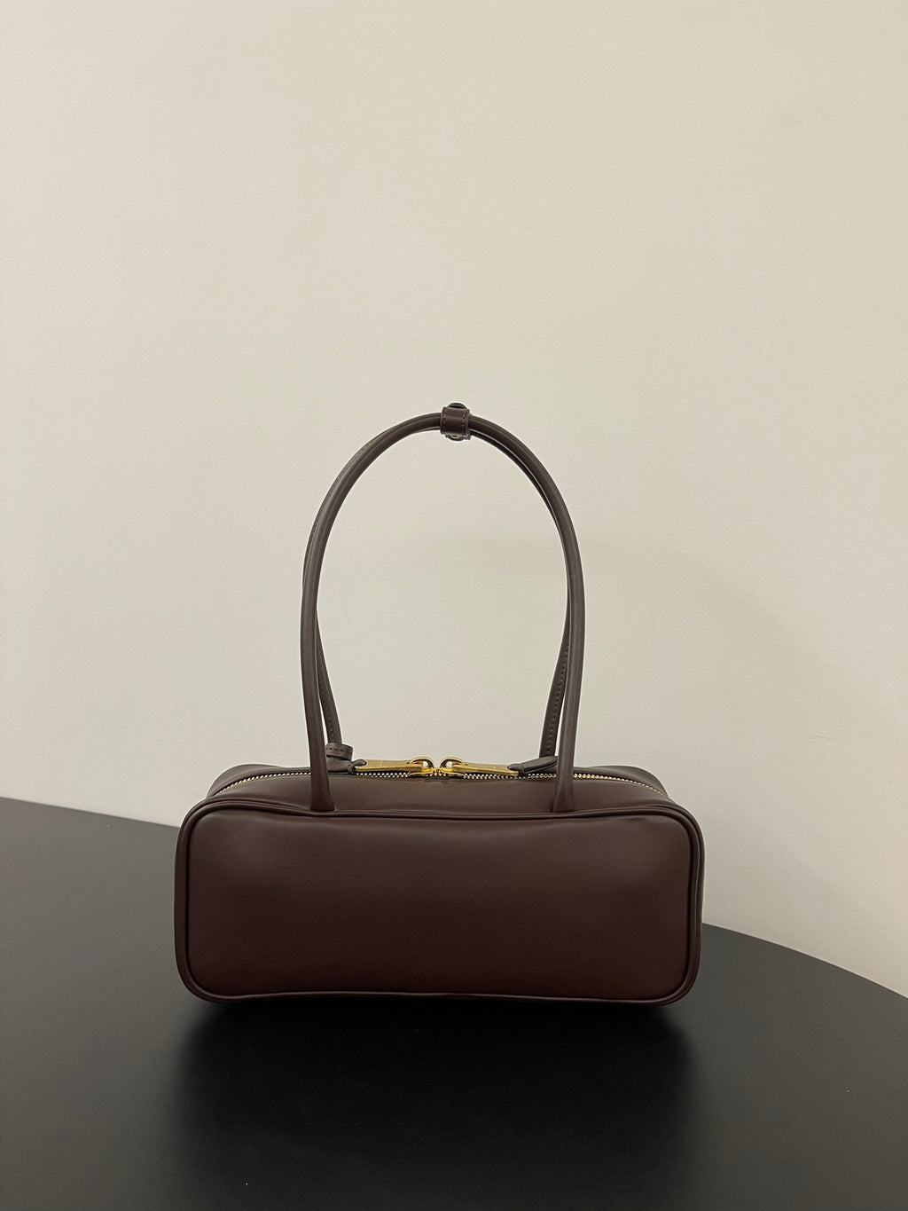 Miu Miu Beau Leather Bag – Dark Brown