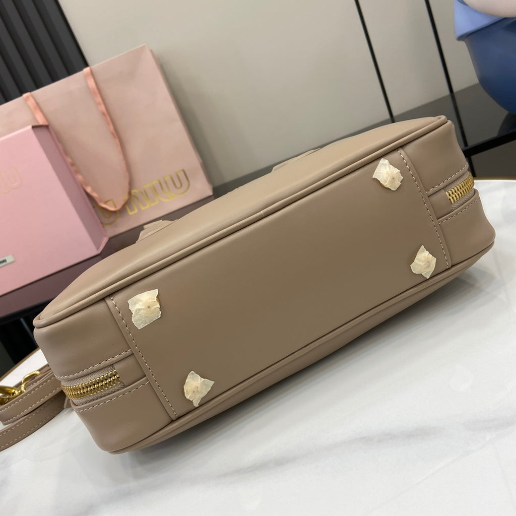 Miu Miu Beau Leather Bag – Taupe