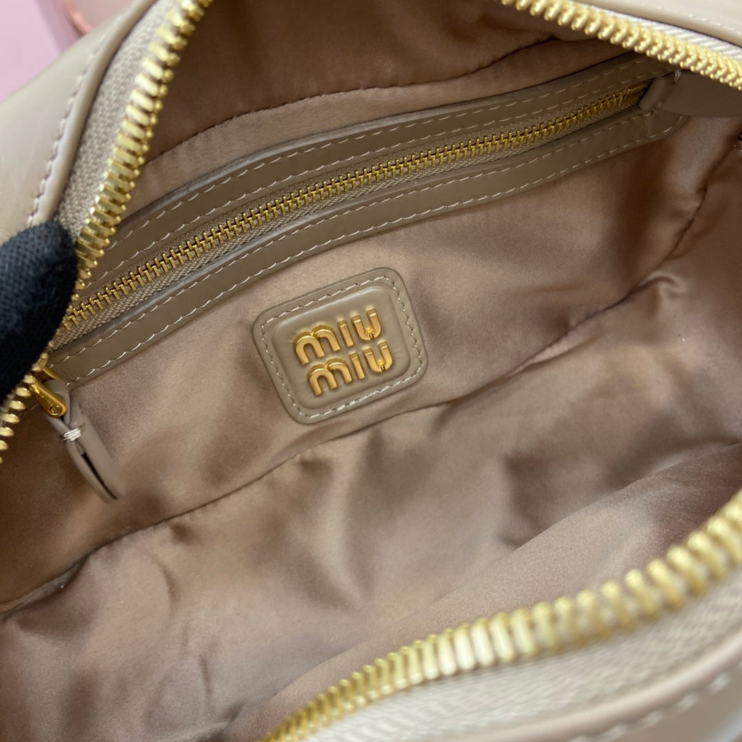 Miu Miu Beau Leather Bag – Taupe